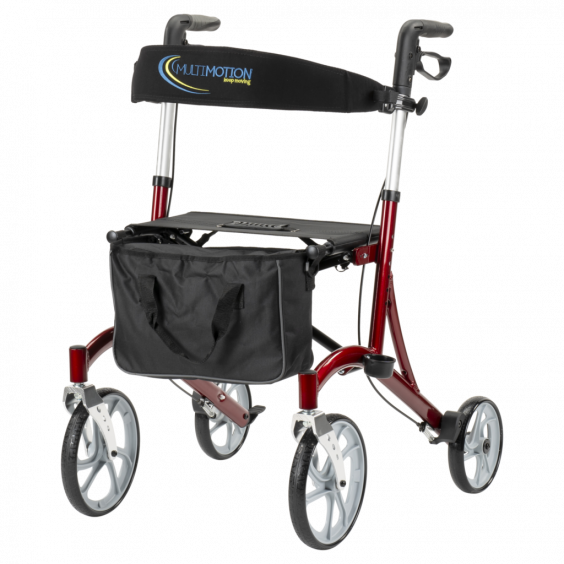 Rollator lichtgewicht Cruiser, rood