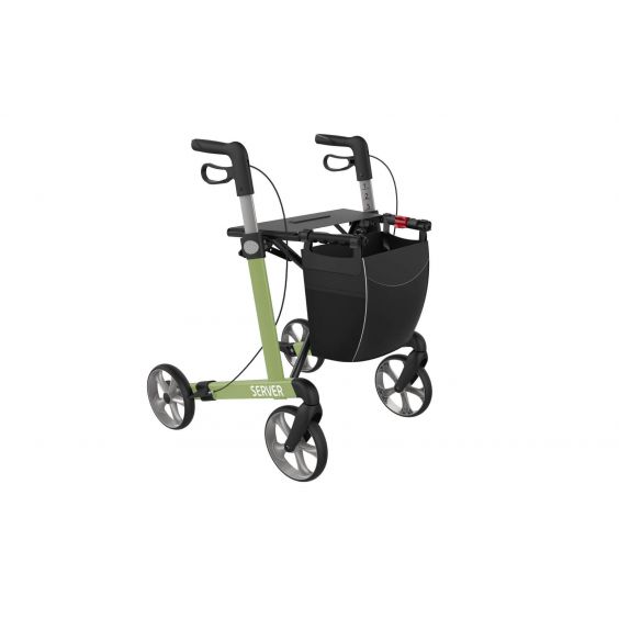 Rehasense Rollator Server lichtgewicht met softwielen