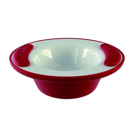 Ornamin Warmhoudkom - klein- wit / rood